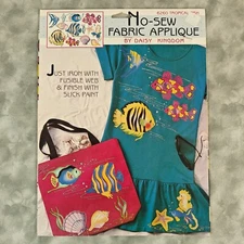 🌊 Daisy Kingdom No-Sew Fabric Applique Kit - Tropical Fish Theme 6260