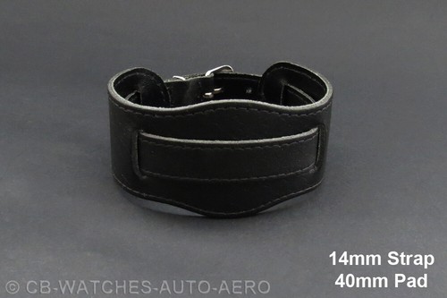 Nuevo Cuero Primera Guerra Mundial Militar Correa Reloj de Trinchera - Negro Marrón - 10mm 12mm 14mm - Imagen 29 de 29