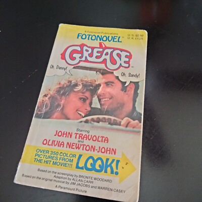 Vintage Grease Fotonovel Movie Tie In 1978 John Travolta Olivia