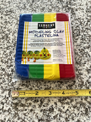 Sargent Art Rainbow Non Hardening Modeling Clay Plastelina Color Sticks.