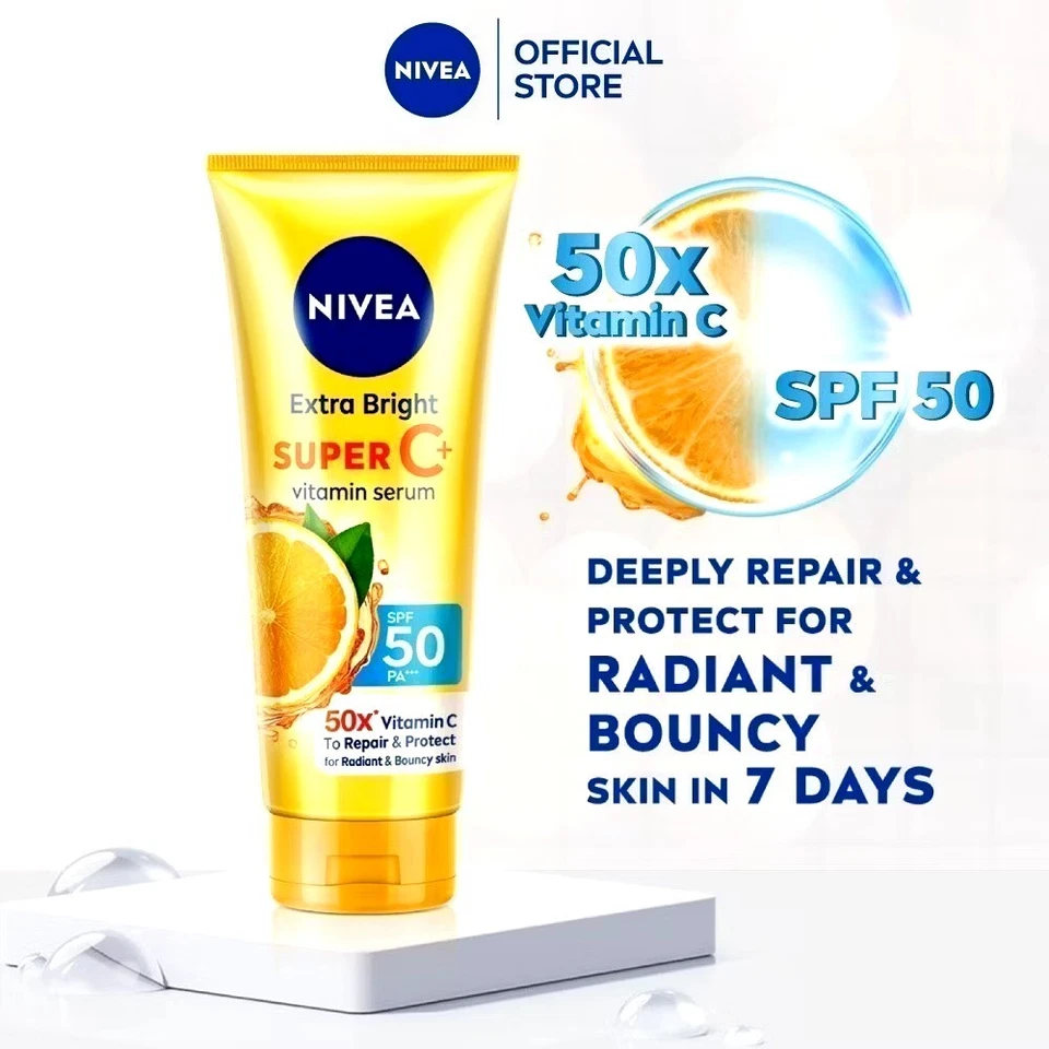 NIVEA Extra Bright Super C+ Vitamin Serum 70 ml - Image 2 of 4