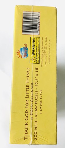 Thanks god for little things Ducks 200 Piece Puzzle 15.5'' x 18'' New Sealed - Picture 3 of 3