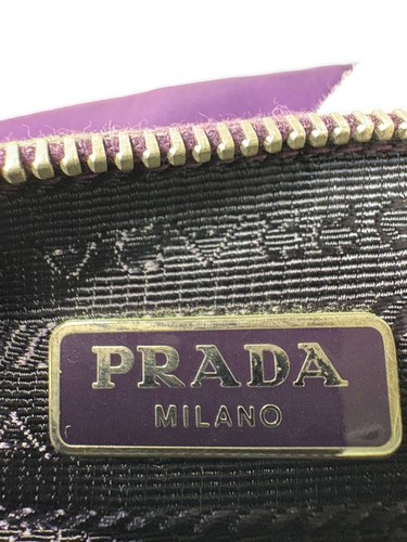 PRADA Pouch 1M1214 Tessuto Marilyn 2010 Nylon Pouch Multi-Case Purple 7.5in - Picture 12 of 21