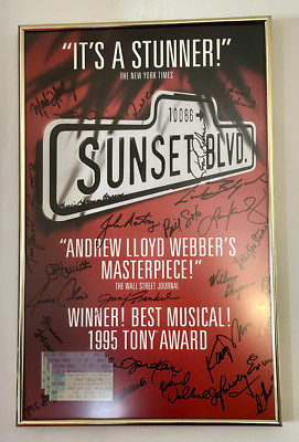 Rare Andrew Lloyd Webber's Sunset Boulevard Theater Poster 1996 Size 14x22 In.