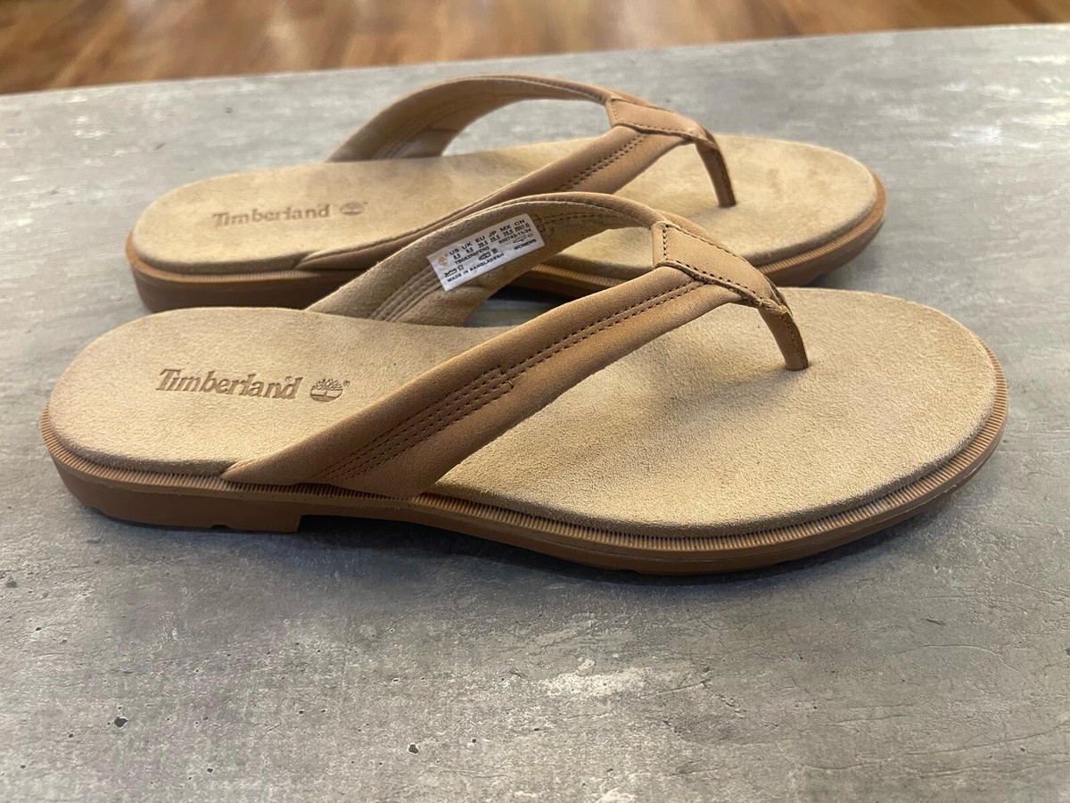Timberland Women's Calista Bay Thong Sandal Medium Beige