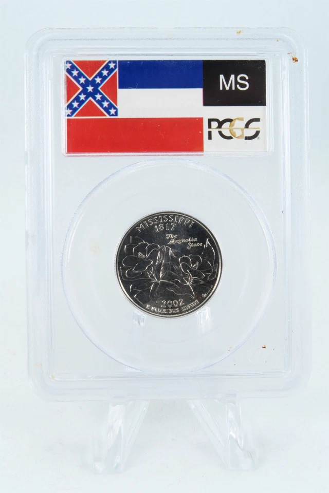 2002-P PCGS MS67 Mississippi State Quarter Business Strike 25C - Image 2 of 2