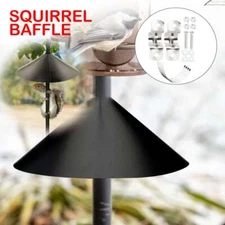 14" Wrap Around Squirrel Baffle for Bird Feeder Pole Outdoor Bird House Guard