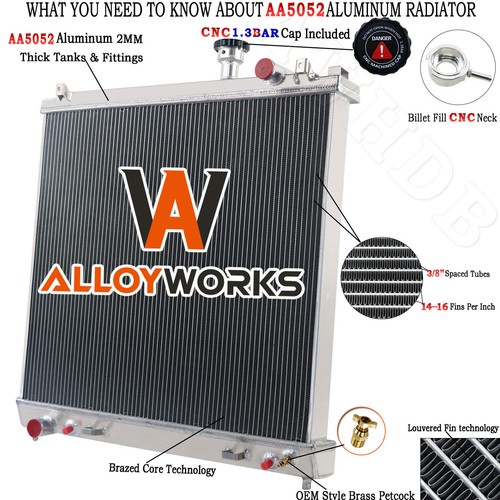 Aluminum 3 Row Radiator For 2004-2015 08 NISSAN Armada/TITAN/ INFINITI ...