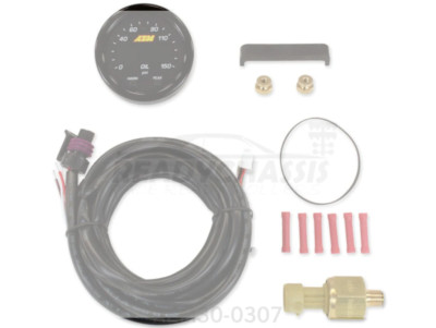 Fits AEM Electronics X-Series Oil Pressure Gauge 0-150psi 30-0307