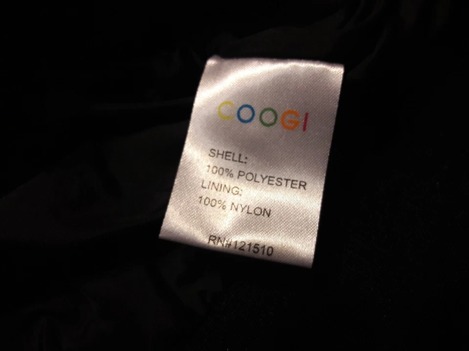 Chaqueta de bombardero COOGI para mujer azul/negro/blanco a cuadros con cremallera frontal talla mediana Foto 4 de 4