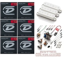 EMG MAVERICK FIVE RA-5 RETRO ACTIVE WHITE SINGLE COIL ALNICO 5 ( 6 STRING SETS) 