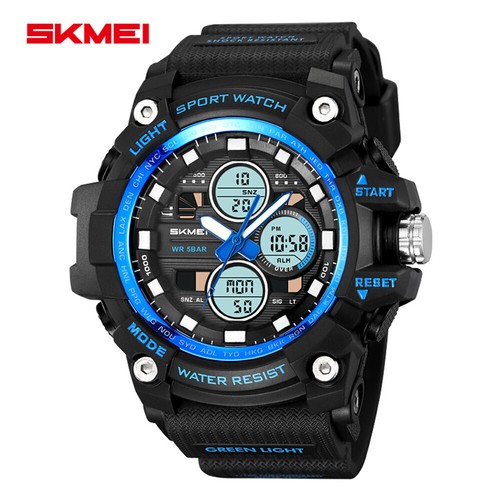 SKMEI Men Digital Watch Dual Time Sport Wristwatch Electronic Male Quartz Watch - Picture 15 of 30