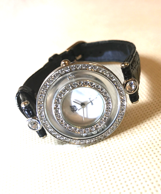 Elizabeth Taylor White Diamonds Halo Watch W Fresh Battery!  Works! ELIZABETH TAYLOR WHITE DIAMONDS Wristwatch Works! with New  main image 4