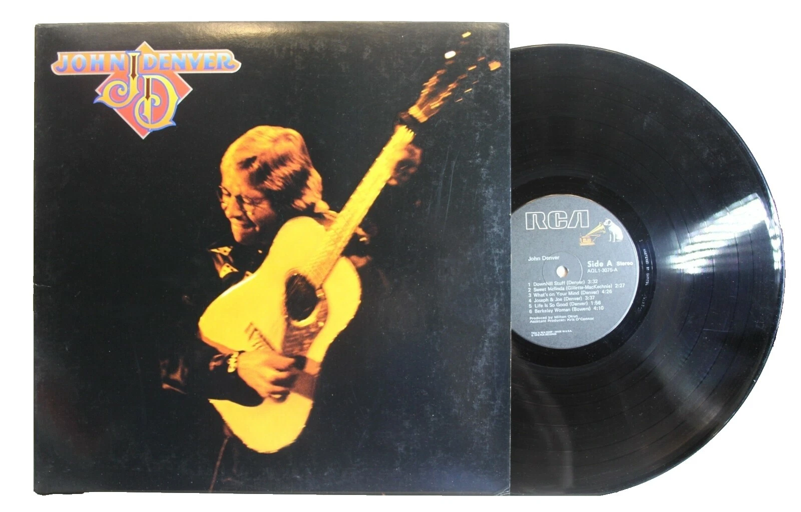 John Denver Folk 33 RPM Speed Vinyl Records