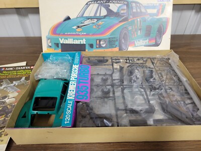 Vintage Tamiya 1/20 Scale Kremer Porsche 935 Turbo Motorized Model