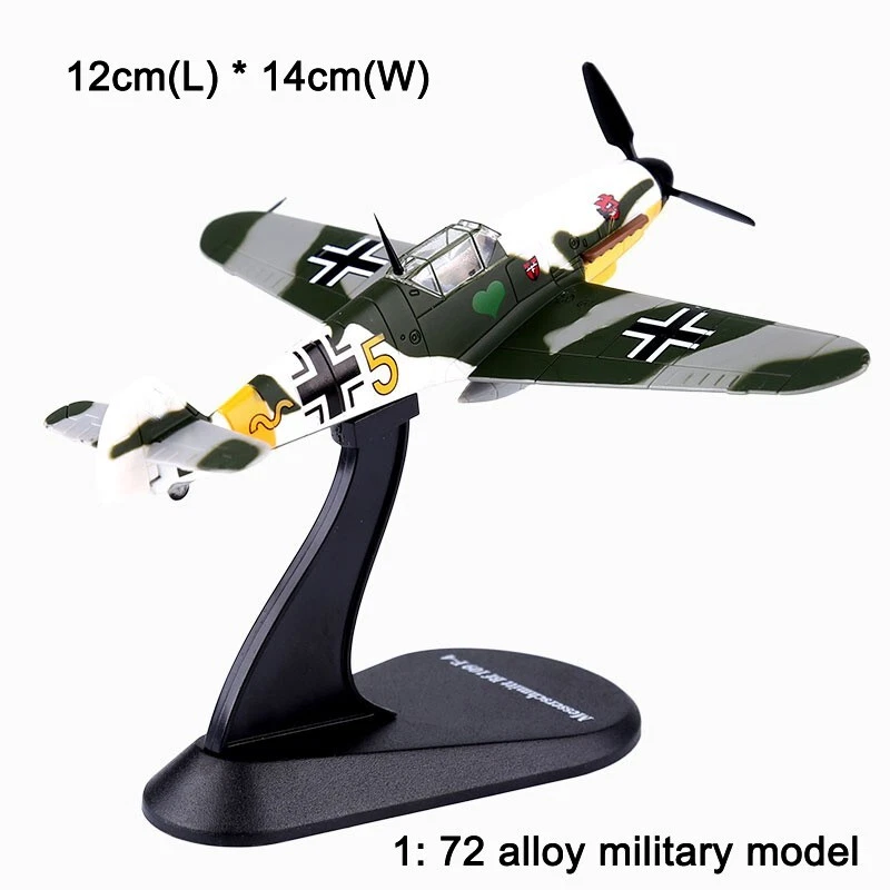 1:72 Scale Alloy Diecast Military Model Messerschmitt Bf-109 Fighter Aircraft - Image 2 of 4
