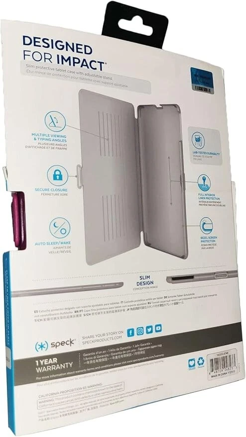 NEW Speck Ellipsis 10 HD Balance Folio - Syrah Purple/Magenta Pink - Image 2 of 4