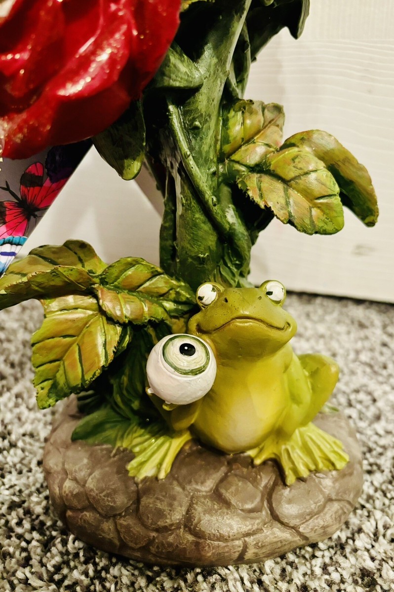 Christian Lacroix Frog Eyeballs Flowers Halloween Candlestick