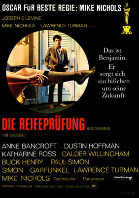 Die Reifeprüfung ORIGINAL A1 Kinoplakat Dustin Hoffman / Anne Bancroft / K. Ross
