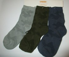 Gymboree Boys 3-Pack Gray Green Blue Shipmates Sock Lot S US Shoe Size 11-12 NWT
