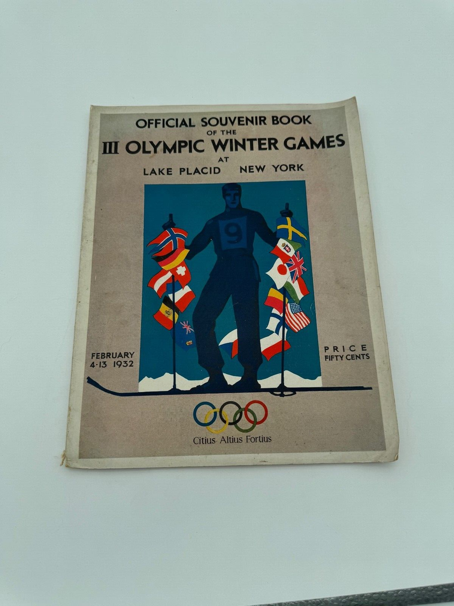 1932 Winter Olympics III Official Program Lake Placid | eBay