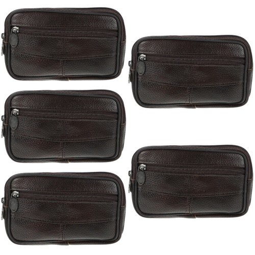 5 Count Mobile Phone Case Men's Waist Pouch Bag