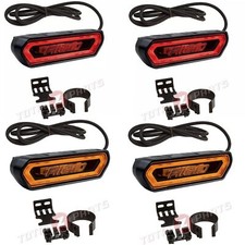 Rigid Industries 4x Led Chase Rear Tail Brake Lights 2 Amber 2 Red Mounts