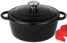 Pentola Da Forno Con Presine Silicone Utensile In Ghisa Smaltata Per Cucinare
