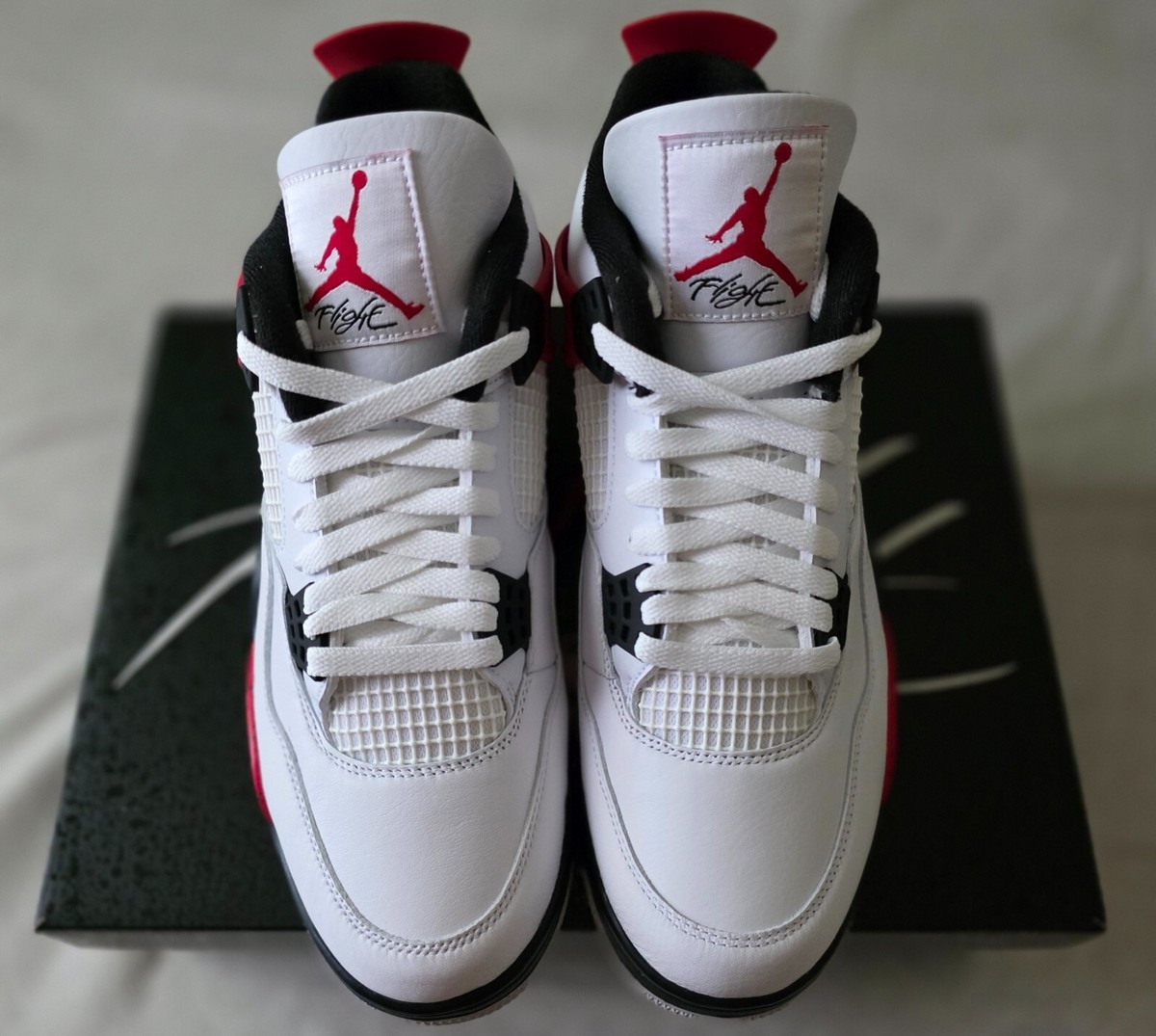 Size 10.5 - Jordan 4 Retro Mid Red Cement for sale online | eBay