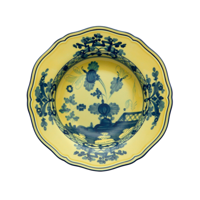 Ginori 1735 Oriente Italiano - Deep Plate 24Cm Citrine Porcelain
