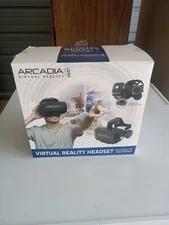 BRAND NEW Virtual Reality Headset Arcadia 360 NIB w/ Built-In Headphones