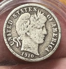 1910 S Barber Dime