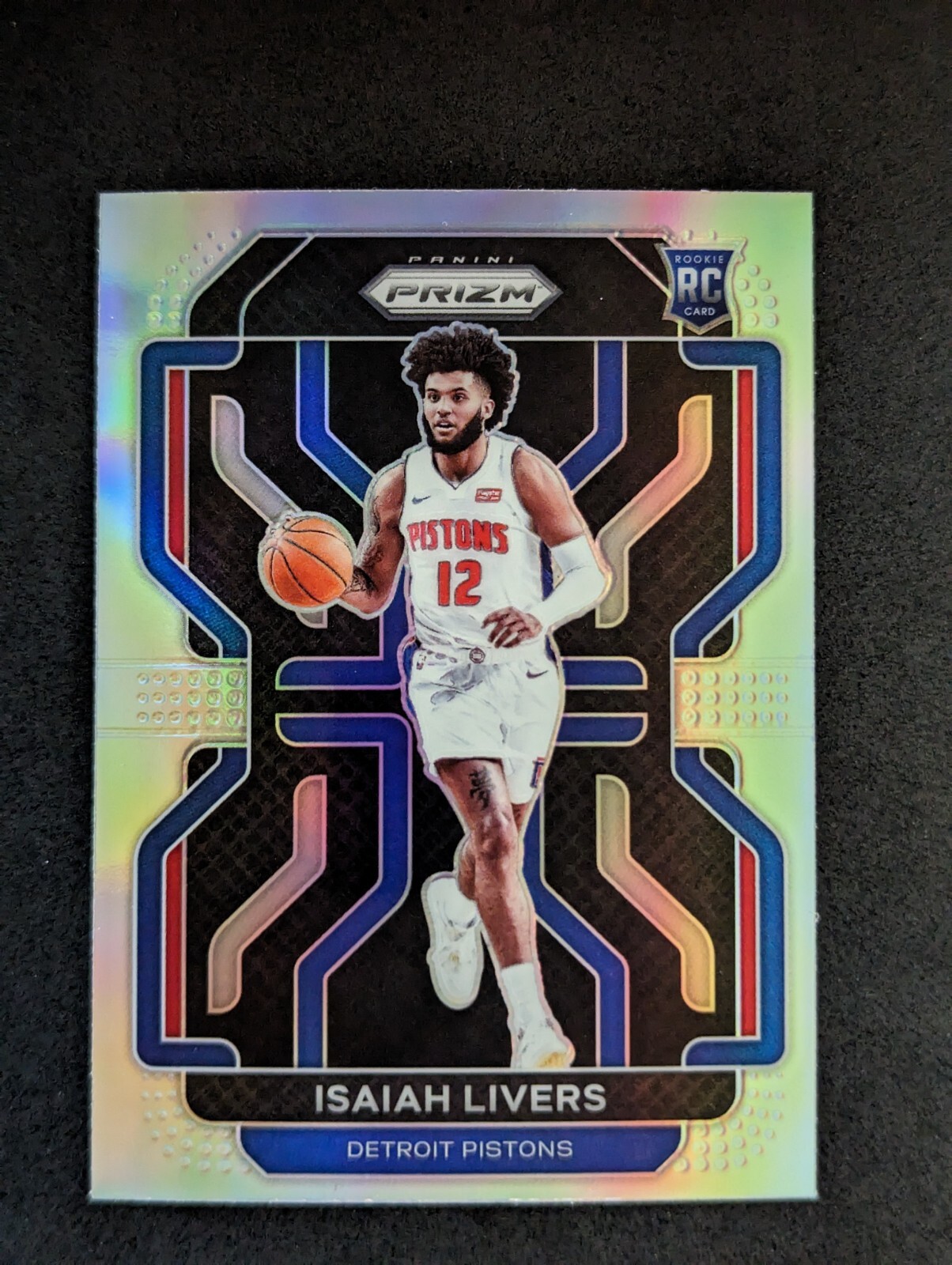 2021-22 NBA Panini Prizm Silver Prizm Isaiah Livers RC Detroit Pistons #296