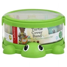 Infantino Turtle Cover Band 8 Piece Percussion Drum Musical Music Set