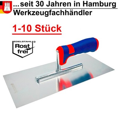Glättekelle  280x130x0,7mm Rostfreier Edelstahl Putzkelle Kellen Maurerkelle