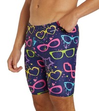 Men's Athletic Swimwear Jammers, Suitable for Men Competitve, Abstract Print ...