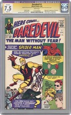 Daredevil 1 CGC 7.5 RESTORED SS Stan Lee 1964 1151443002 1st app. Daredevil