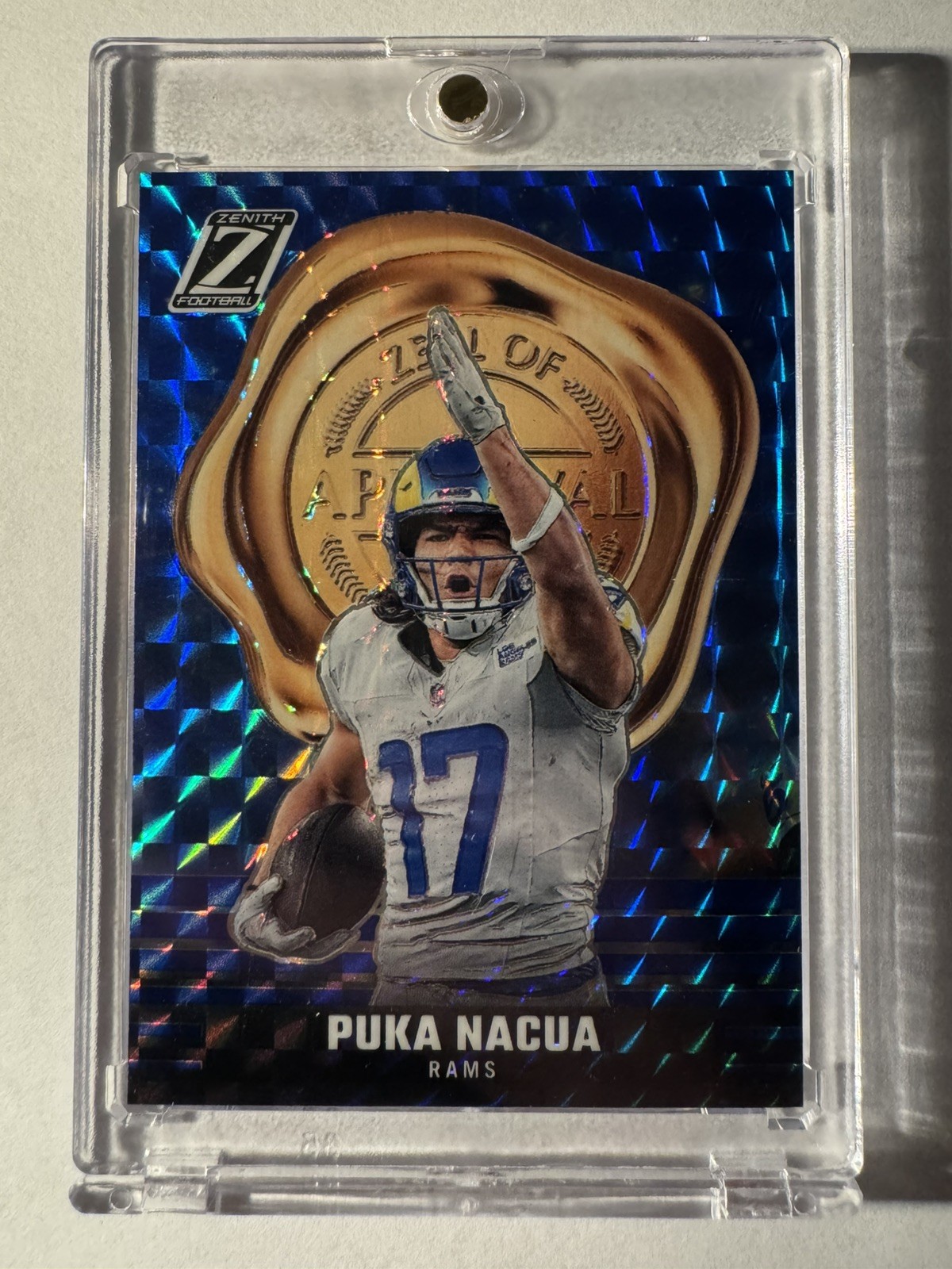 2023 Panini Zenith - Zeal of Approval Puka Nacua #30 Blue (RC)