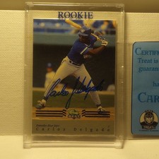 Classic Best 1992 Carlos Delgado #BC6 Dunedin Blue Jays Rookie Autographed Card