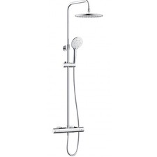 Bristan Buzz2 Thermostatic Shower Kit Dual Head Chrome BUZ2 SHXDIVCTFF C