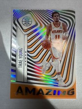 2020-21 PANINI ILLUSIONS TRAE YOUNG AMAZING ORANGE #17 ATLANTA HAWKS