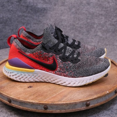 Nike Epic React FlyKnit 2 Mens Size 12 US Red Jade Black Sneakers BQ8928-007