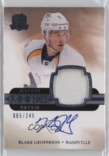 2011-12 Upper Deck The Cup Rookie 65/249 Blake Geoffrion #127 Patch Auto 0bz8