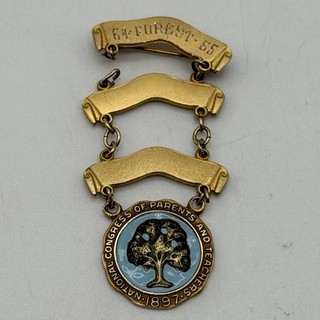 Vintage 1897 10K Gold Congress Of National Parents & Teachers Pin 64 65