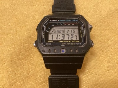 CASIO TS-1200 DIGITAL THERMOMETER QUARTZ WRIST WATCH WORKS | eBay