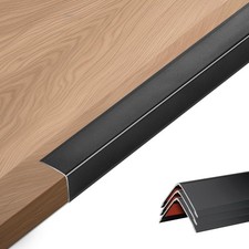 4PCS 36" Black Metal Corner Protector, Peel and Stick Aluminum Corner Guards ...