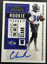 2020 Panini Contenders - Chuck Clark #263 Baltimore Ravens - RC AUTO
