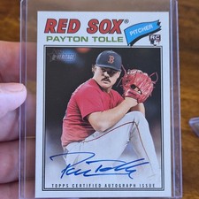 Topps 2026 Heritage Real One Autographs Payton Tolle Red Sox RC Auto ROA-PT