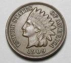 1909 INDIAN HEAD CENT,STRONG LIBERTY,4 DIAMONDS,HIGH GRADE TOUGHER COIN!!!!(A1)
