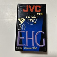 JVC EHG 30 - VHSC - Compact VHS / Hi Energy/ 90 Minutes - Brand New Sealed